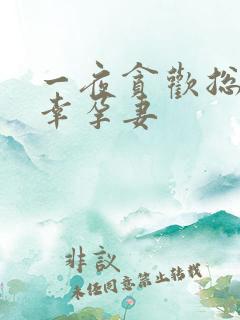 一夜贪欢总裁的幸孕妻