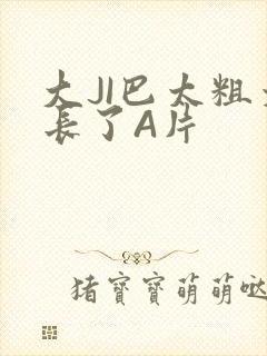 大JI巴太粗太长了A片