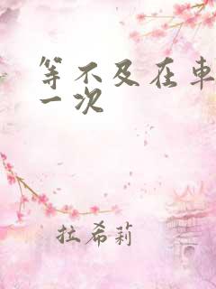 等不及在车里做一次