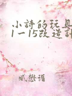 小诗的玩具日记1一15改造计划