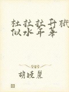 杜拉拉升职记之似水年华