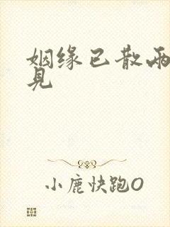 姻缘已散两不相见