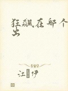 狂飙在哪个台播出