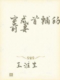 穿成首辅的炮灰前妻