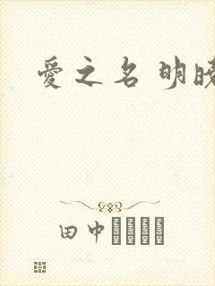 爱之名 明晓溪