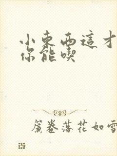 小东西这才一根你能吃