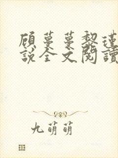 顾蔓蔓黎瑾泽小说全文阅读