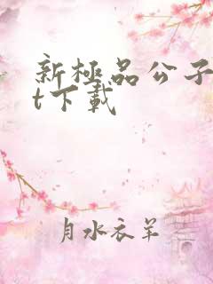 新极品公子txt下载