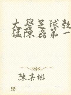 大学足球教练王猛陈磊第一篇