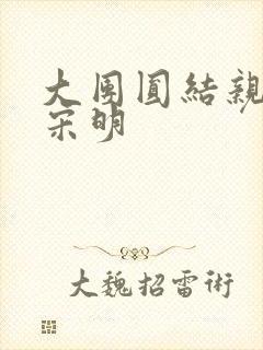 大团圆结亲情会宋明