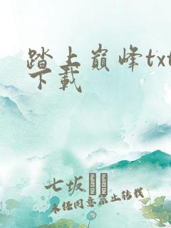 踏上巅峰txt下载