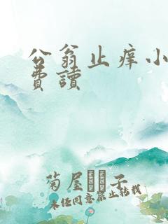 公翁止痒小说免费读