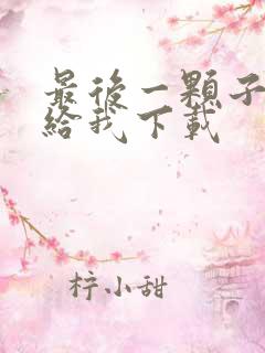 最后一颗子弹留给我下载