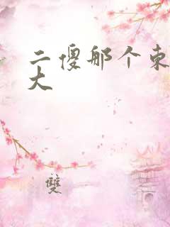 二傻那个东西真大