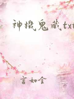 神机鬼藏txt