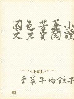 国色芳华小说全文免费阅读