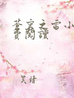 苍穹之雷小说免费阅读