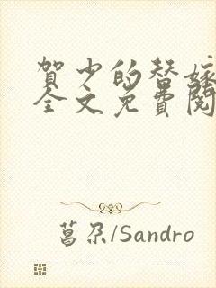 贺少的替嫁新娘全文免费阅读