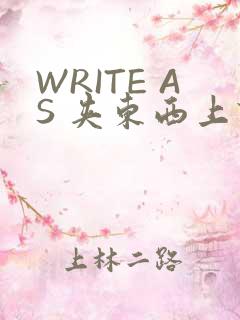 WRITE AS 夹东西上课