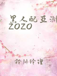 黑人配亚洲女人ZOZO