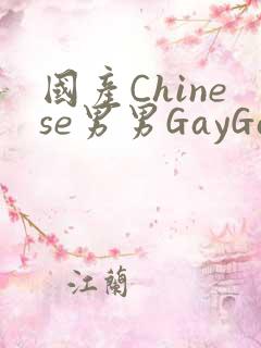 国产Chinese男男GayGayAPP