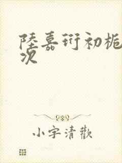 陆嘉珩初栀第一次