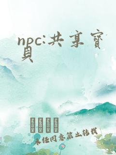 npc:共享宝贝