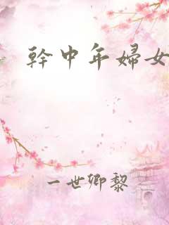 干中年妇女小说
