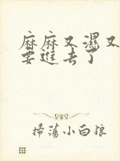 麻麻又湿又紧我要进去了