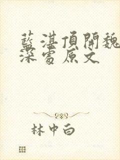 蓝湛顶开魏婴的深处原文