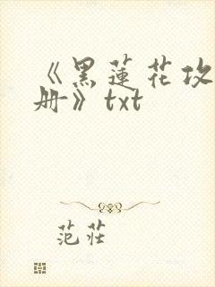 《黑莲花攻略手册》txt