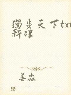 独步天下txt新浪