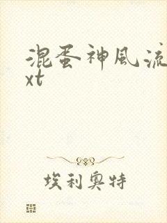 混蛋神风流史txt