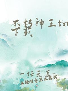 不朽神王txt下载