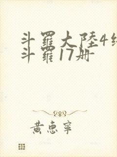 斗罗大陆4终极斗罗17册