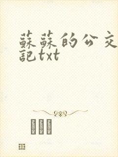 苏苏的公交车日记txt