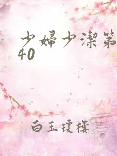 少妇少洁第1一40