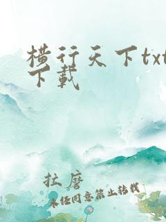 横行天下txt下载