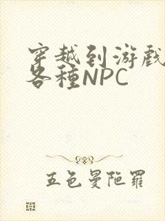 穿越到游戏里和各种NPC