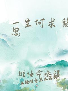 一生何求 兰思思