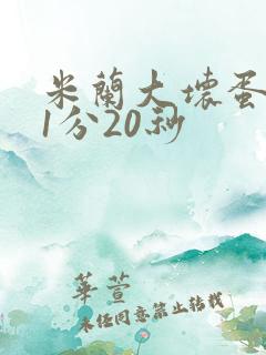 米兰大坏蛋真空1分20秒