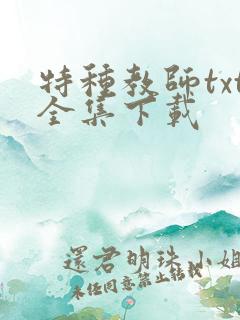 特种教师txt全集下载