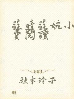 苏晴苏婉小说免费阅读