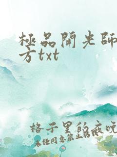 极品开光师李南方txt