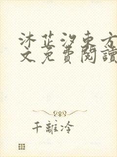 沐芷汐东方逸全文免费阅读