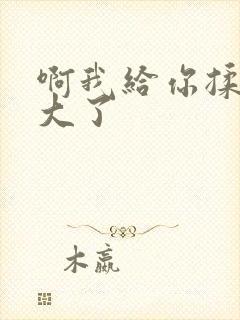 啊我给你揉揉就大了