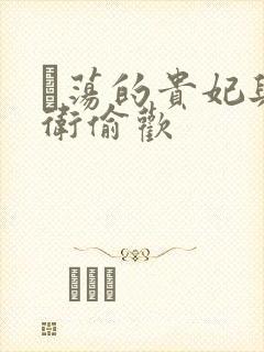 滛荡的贵妃与侍卫偷欢