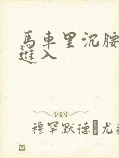 马车里沉腰缓缓进入