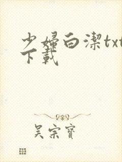 少妇白洁txt下载