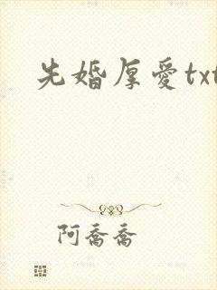 先婚厚爱txt